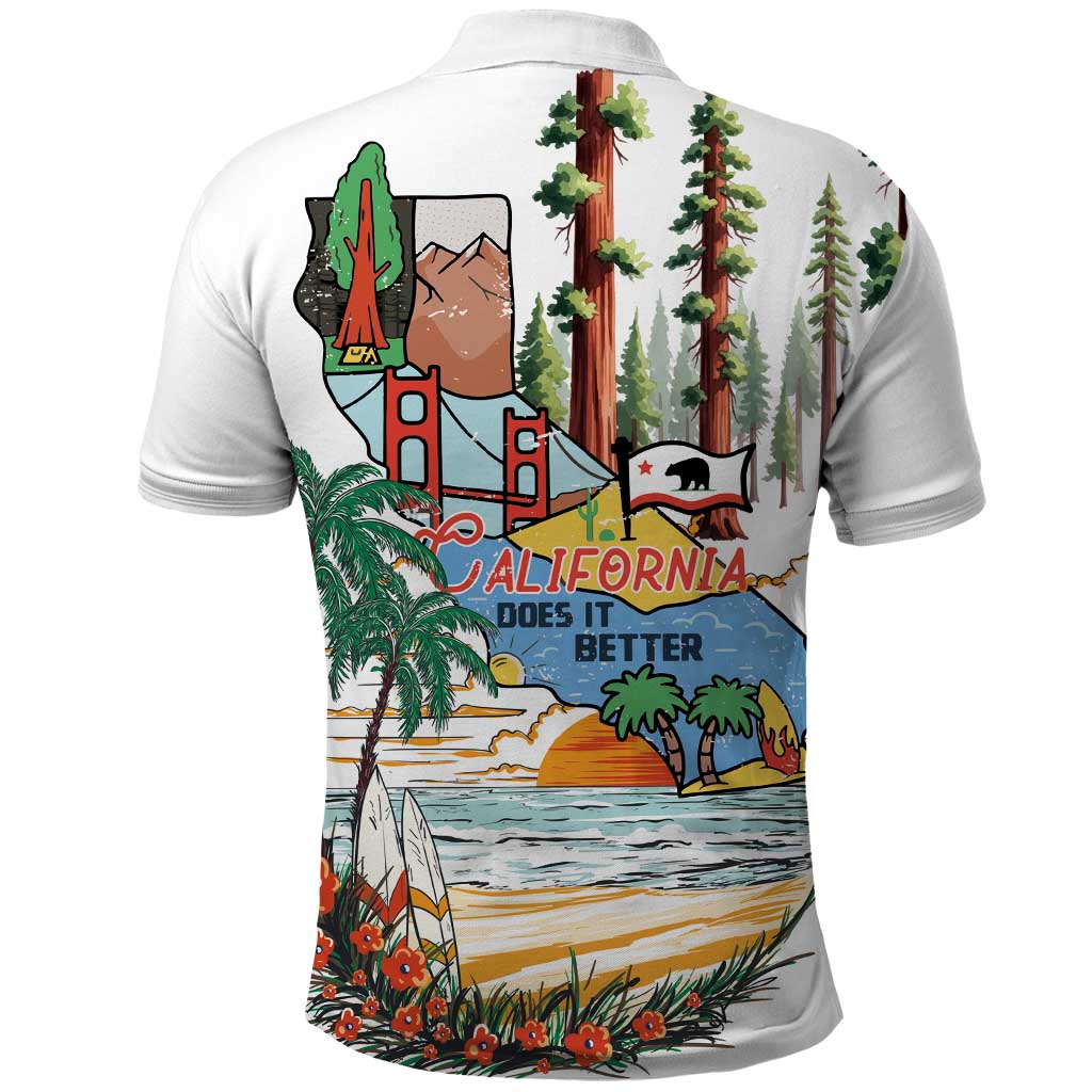 California Does it Better Polo Shirt Forest to Coast