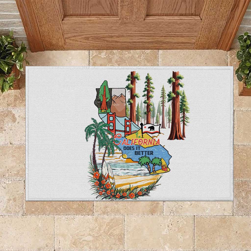 California Does it Better Rubber Doormat Forest to Coast