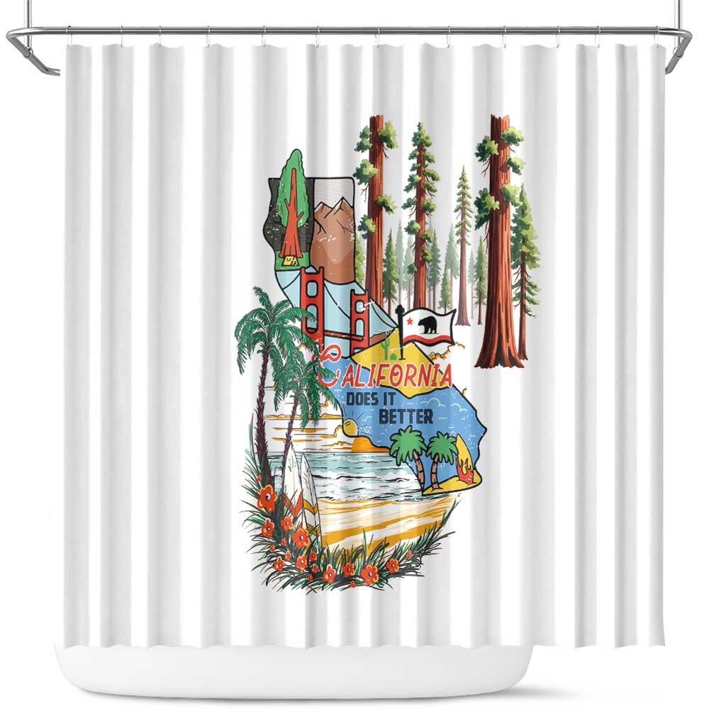 California Does it Better Shower Curtain Forest to Coast