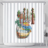 California Does it Better Shower Curtain Forest to Coast