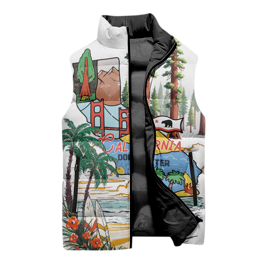 California Does it Better Sleeveless Puffer Jacket Forest to Coast