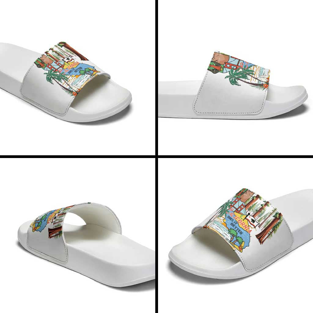 California Does it Better Slide Sandals Forest to Coast