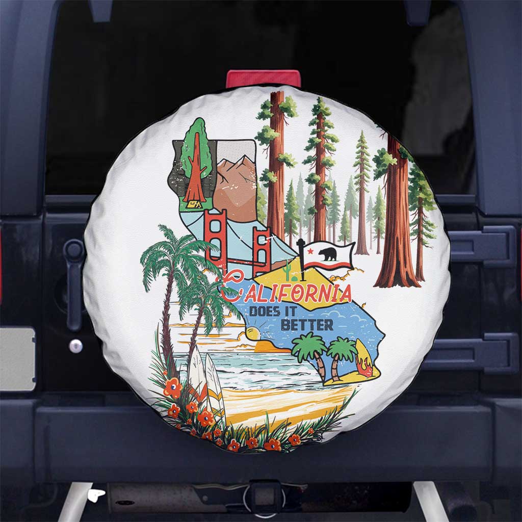 California Does it Better Spare Tire Cover Forest to Coast