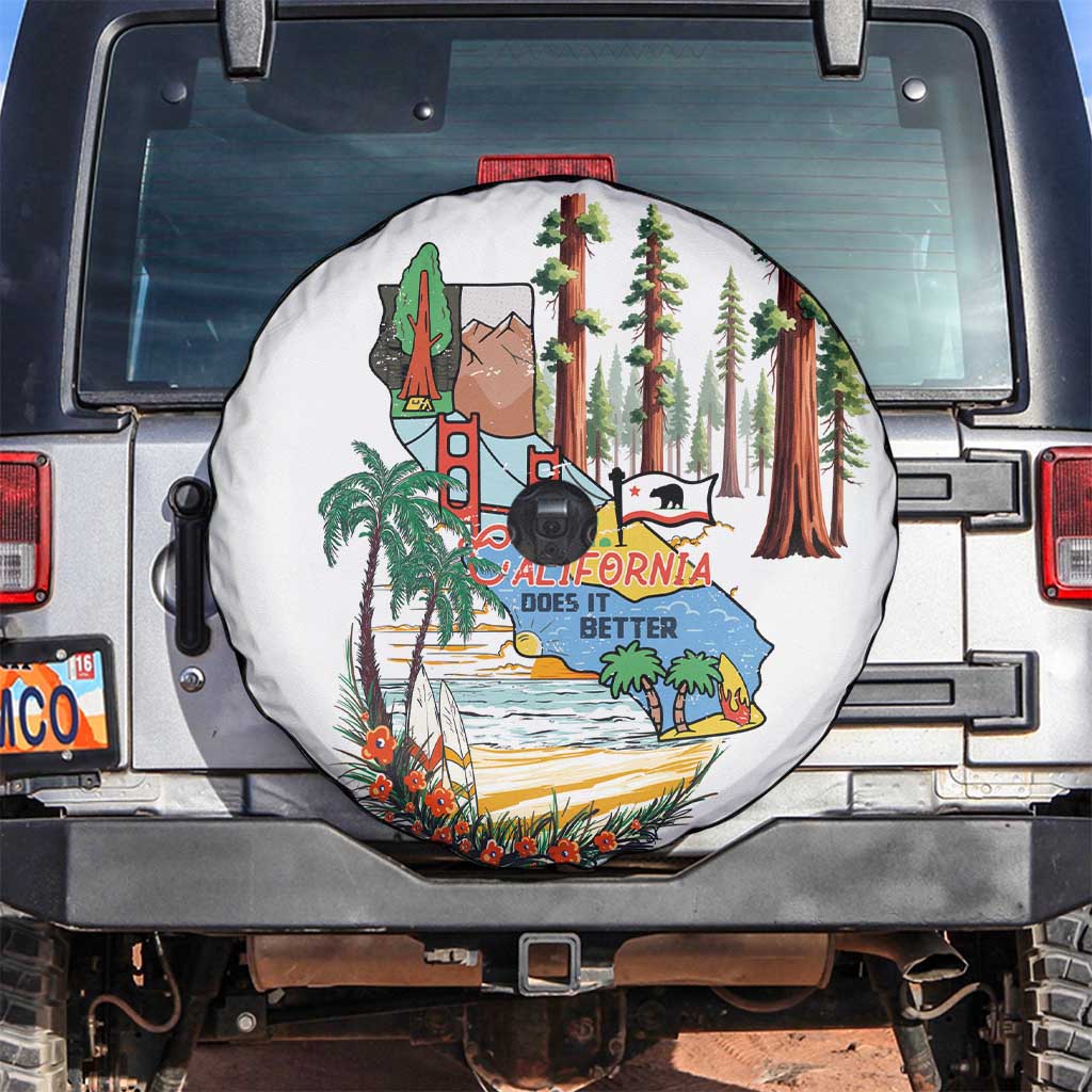 California Does it Better Spare Tire Cover Forest to Coast