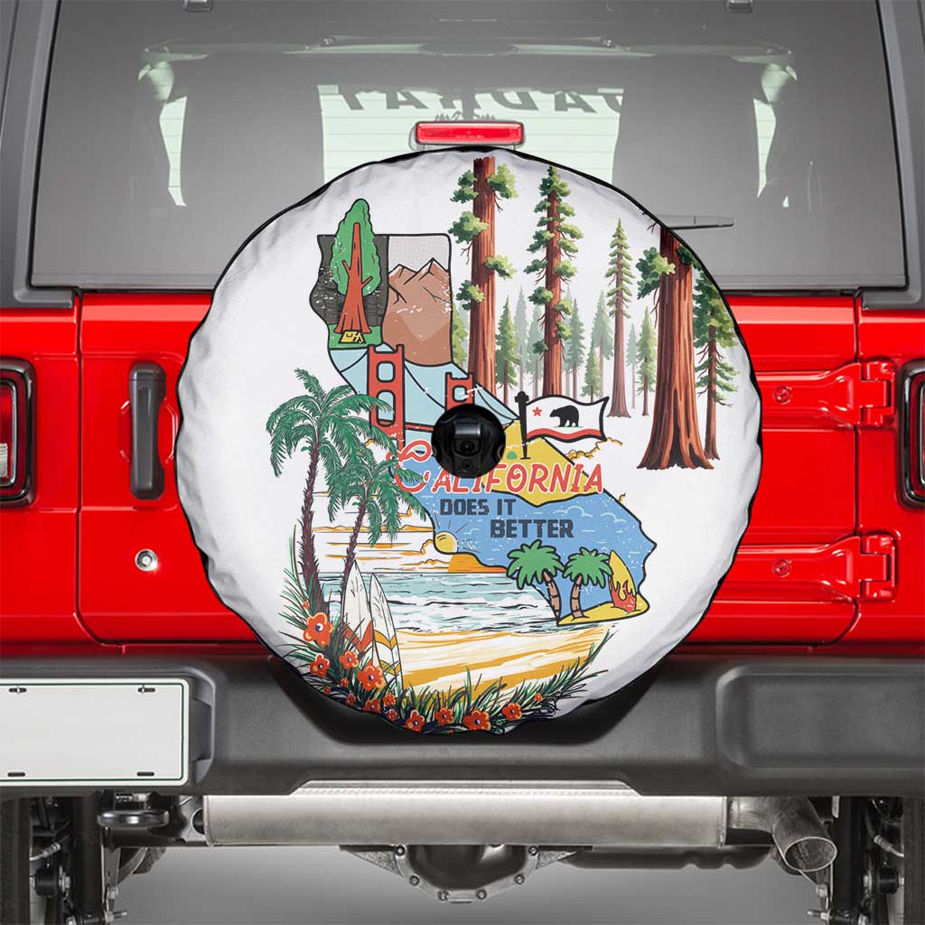 California Does it Better Spare Tire Cover Forest to Coast