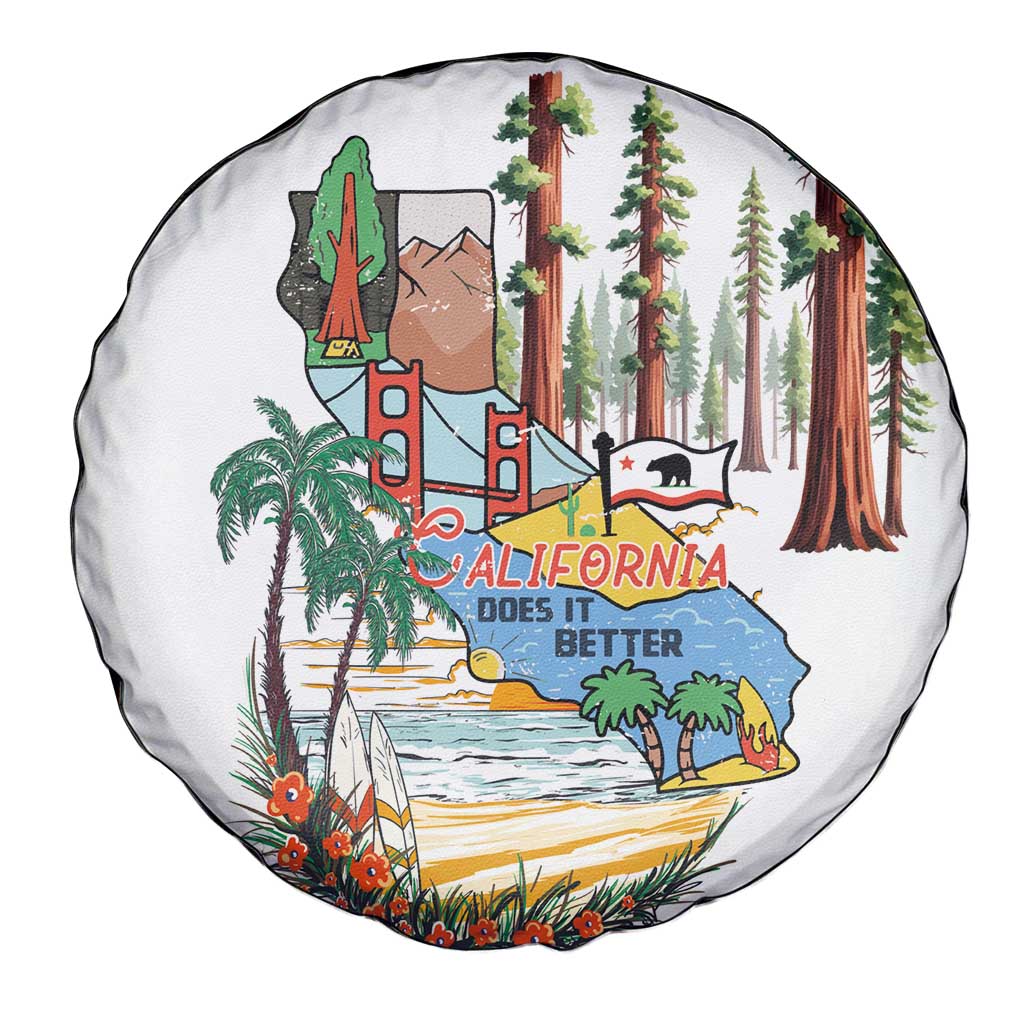 California Does it Better Spare Tire Cover Forest to Coast