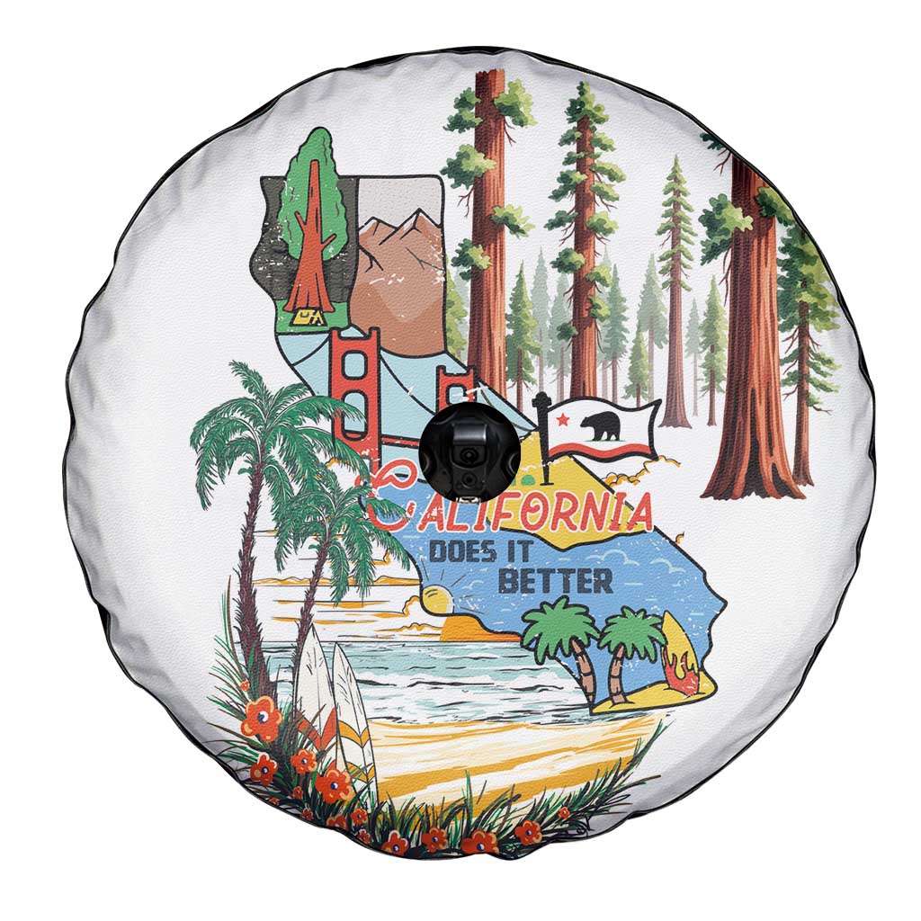 California Does it Better Spare Tire Cover Forest to Coast