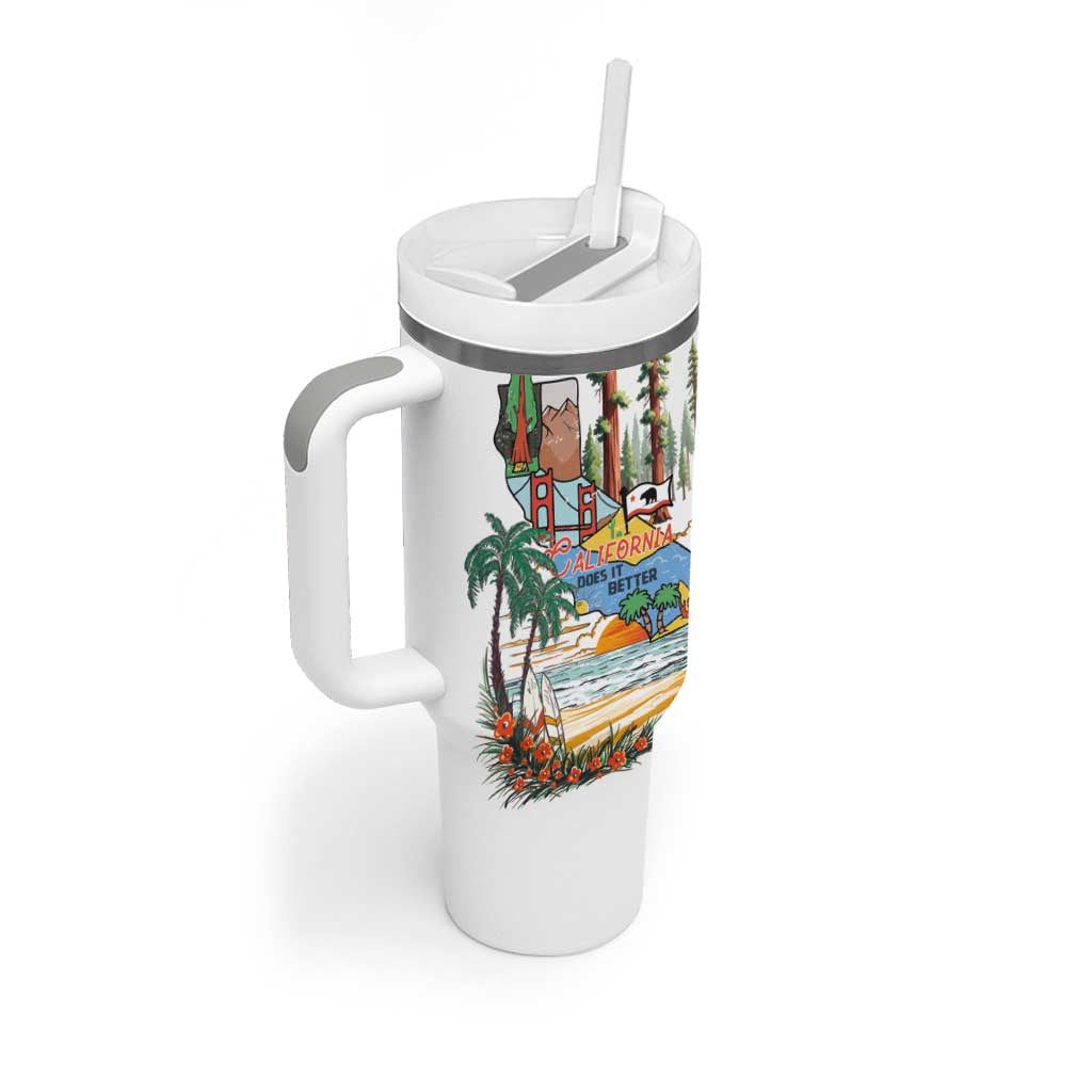 California Does it Better Tumbler With Handle Forest to Coast