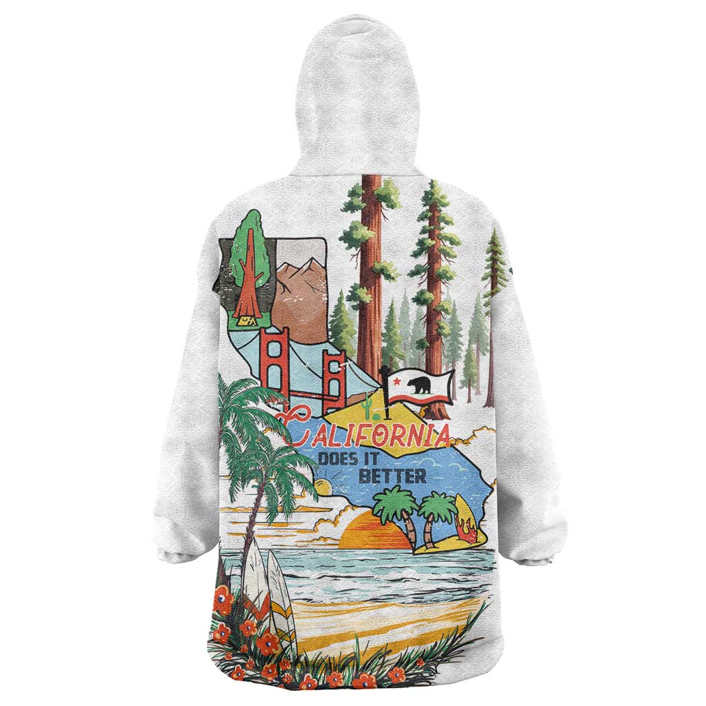 California Does it Better Wearable Blanket Hoodie Forest to Coast