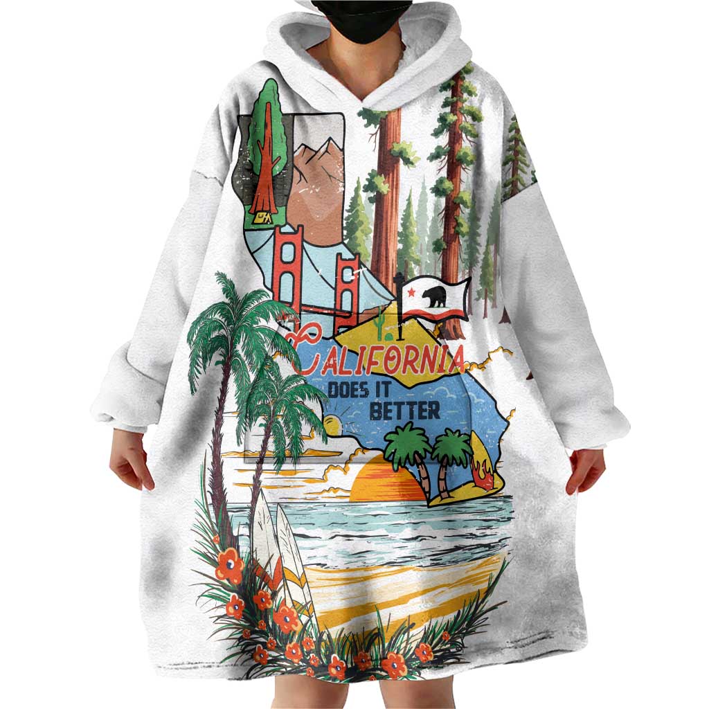 California Does it Better Wearable Blanket Hoodie Forest to Coast