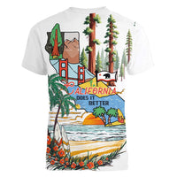 California Does it Better Women V-Neck T-Shirt Forest to Coast