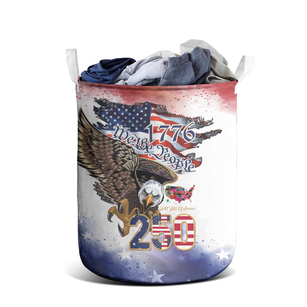 United States of America 250 Laundry Basket We The People 1776