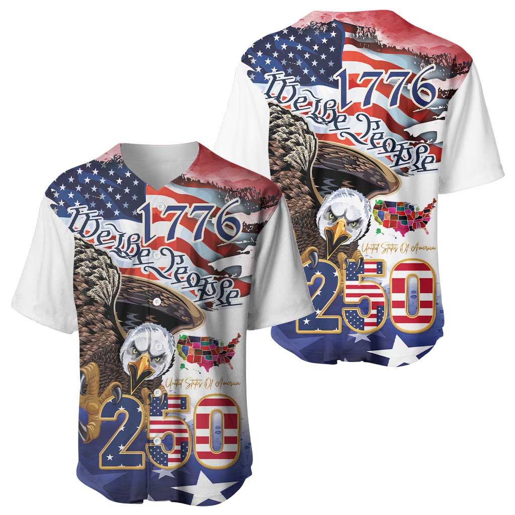 United States of America 250 Baseball Jersey We The People 1776