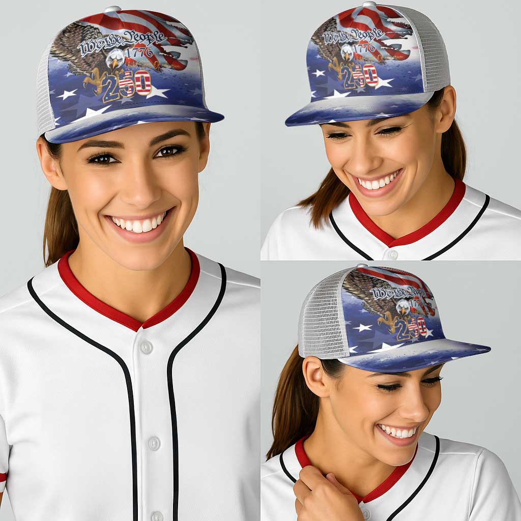 United States of America 250 Baseball Net Cap We The People 1776