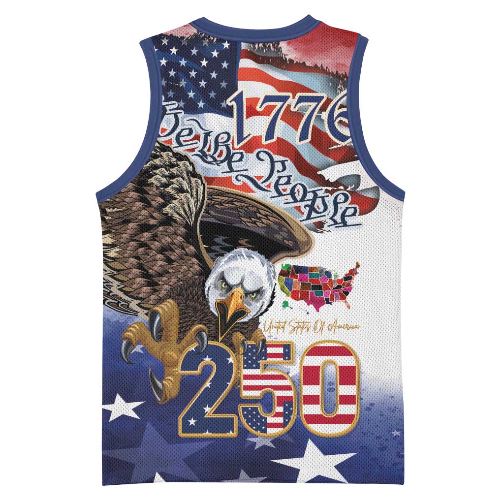 United States of America 250 Basketball Jersey We The People 1776