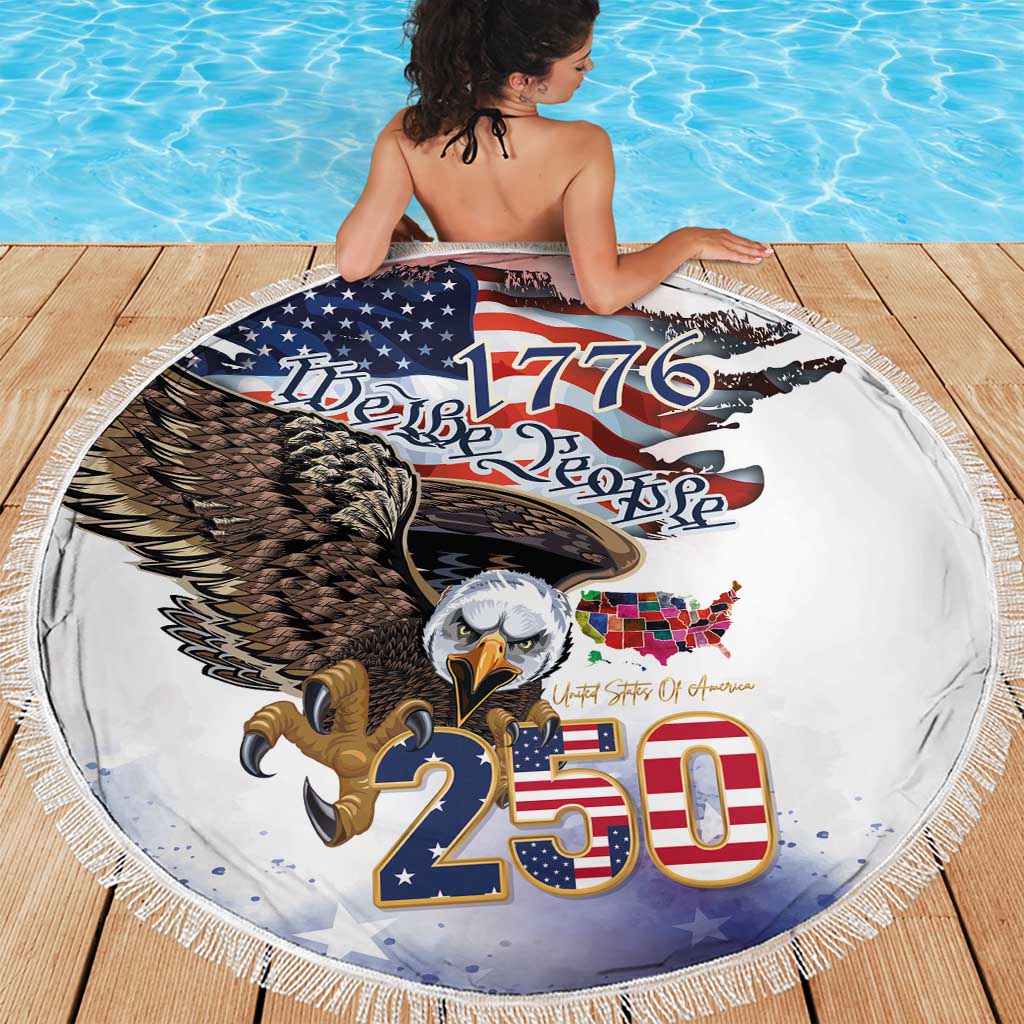 United States of America 250 Beach Blanket We The People 1776