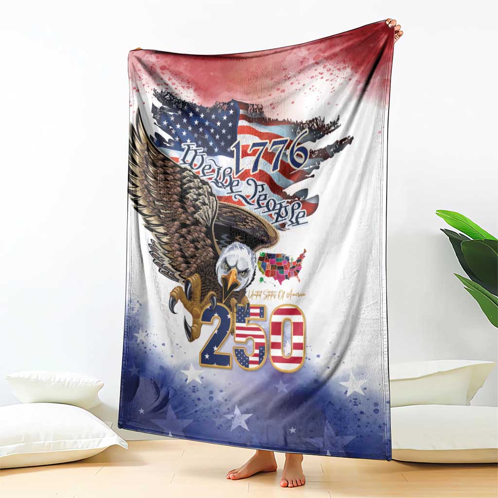 United States of America 250 Blanket We The People 1776