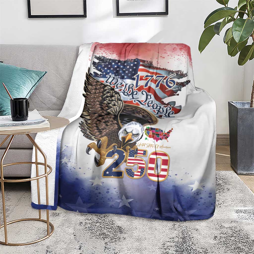 United States of America 250 Blanket We The People 1776