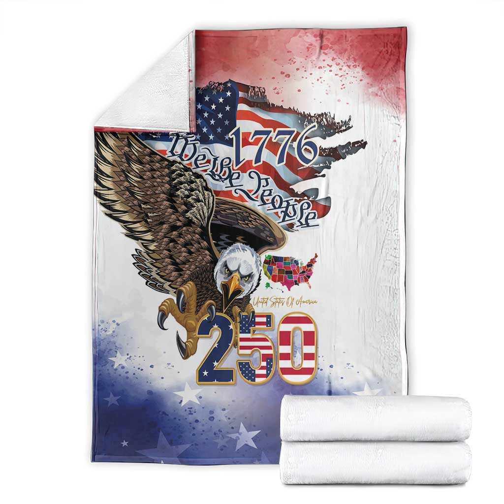 United States of America 250 Blanket We The People 1776