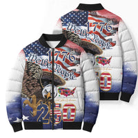 United States of America 250 Bomber Puffer Jacket We The People 1776