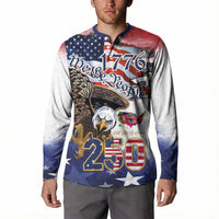 United States of America 250 Button Sweatshirt We The People 1776
