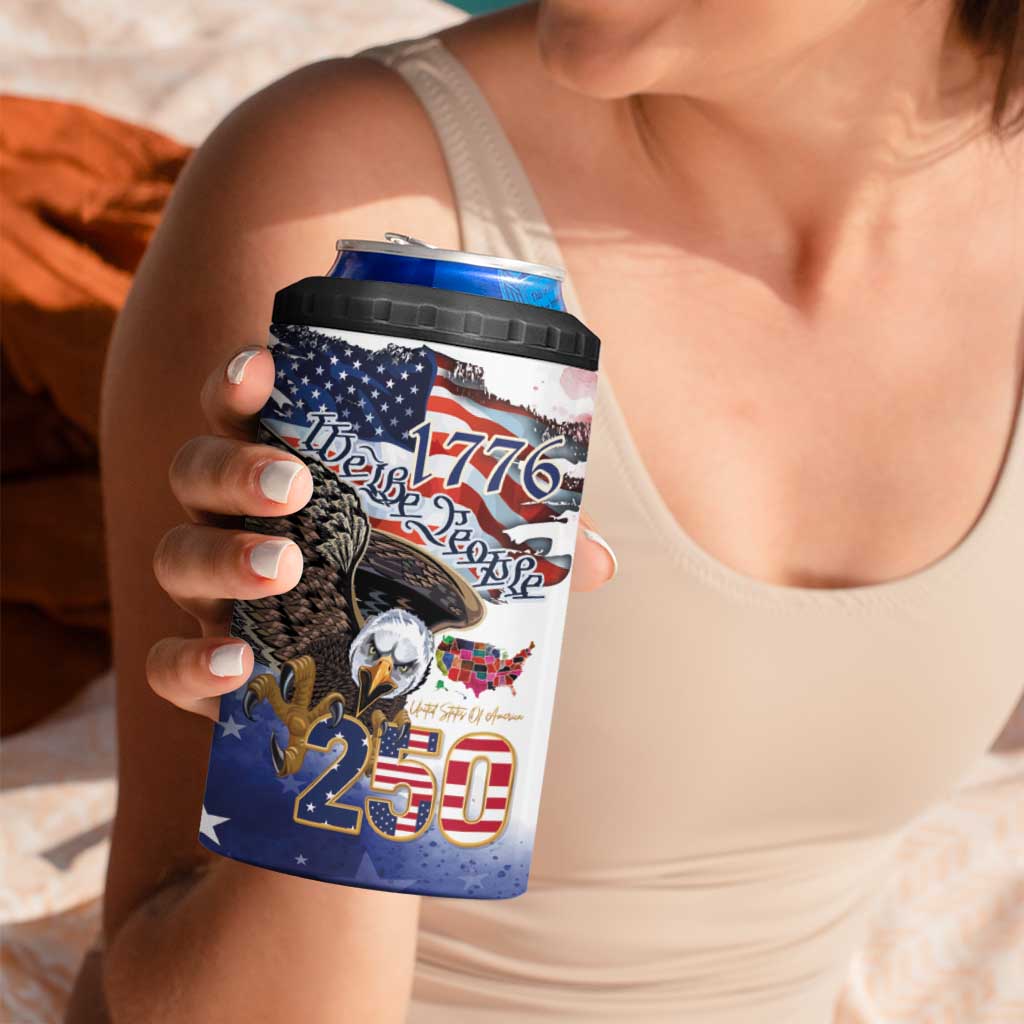United States of America 250 4 in 1 Can Cooler Tumbler We The People 1776
