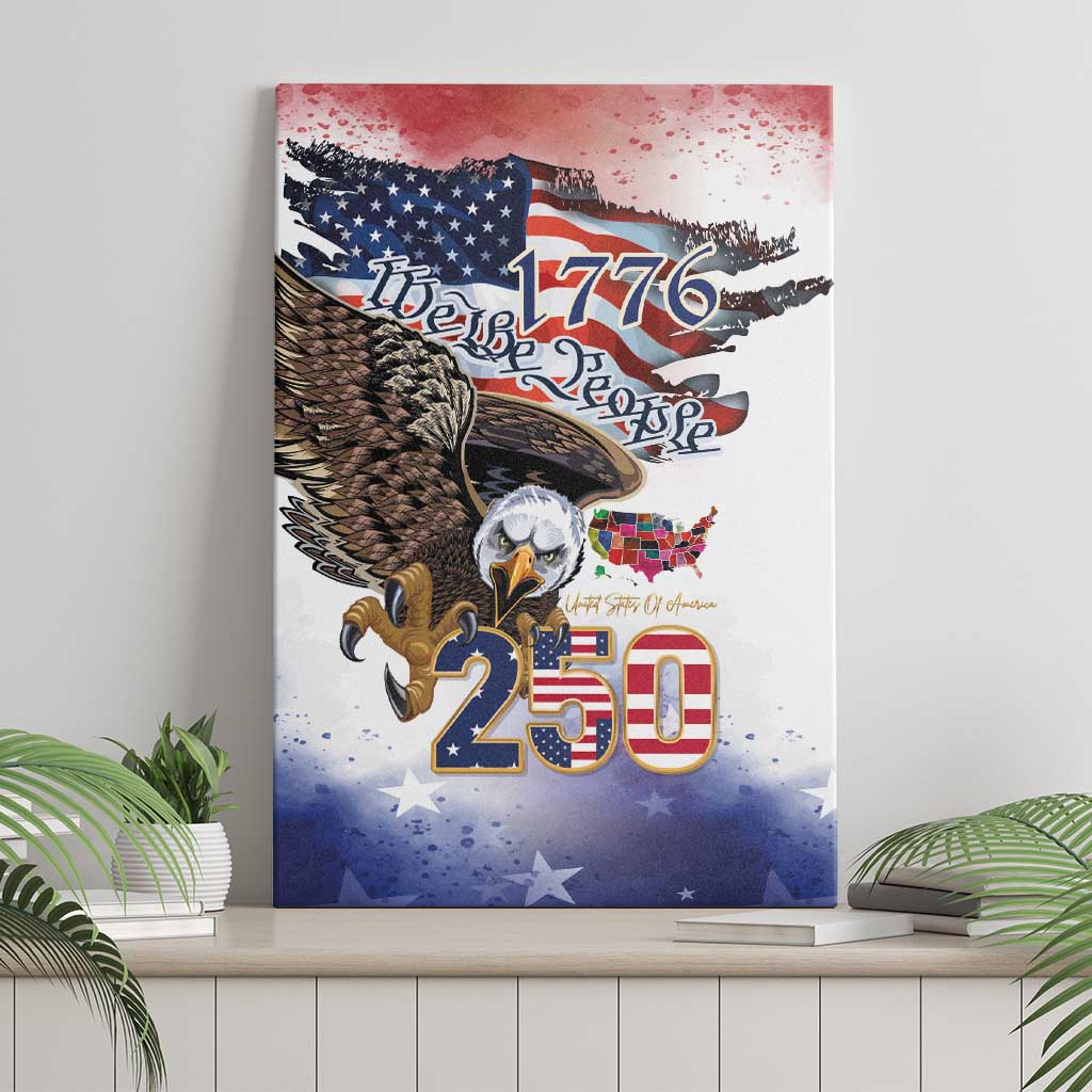 United States of America 250 Canvas Wall Art We The People 1776