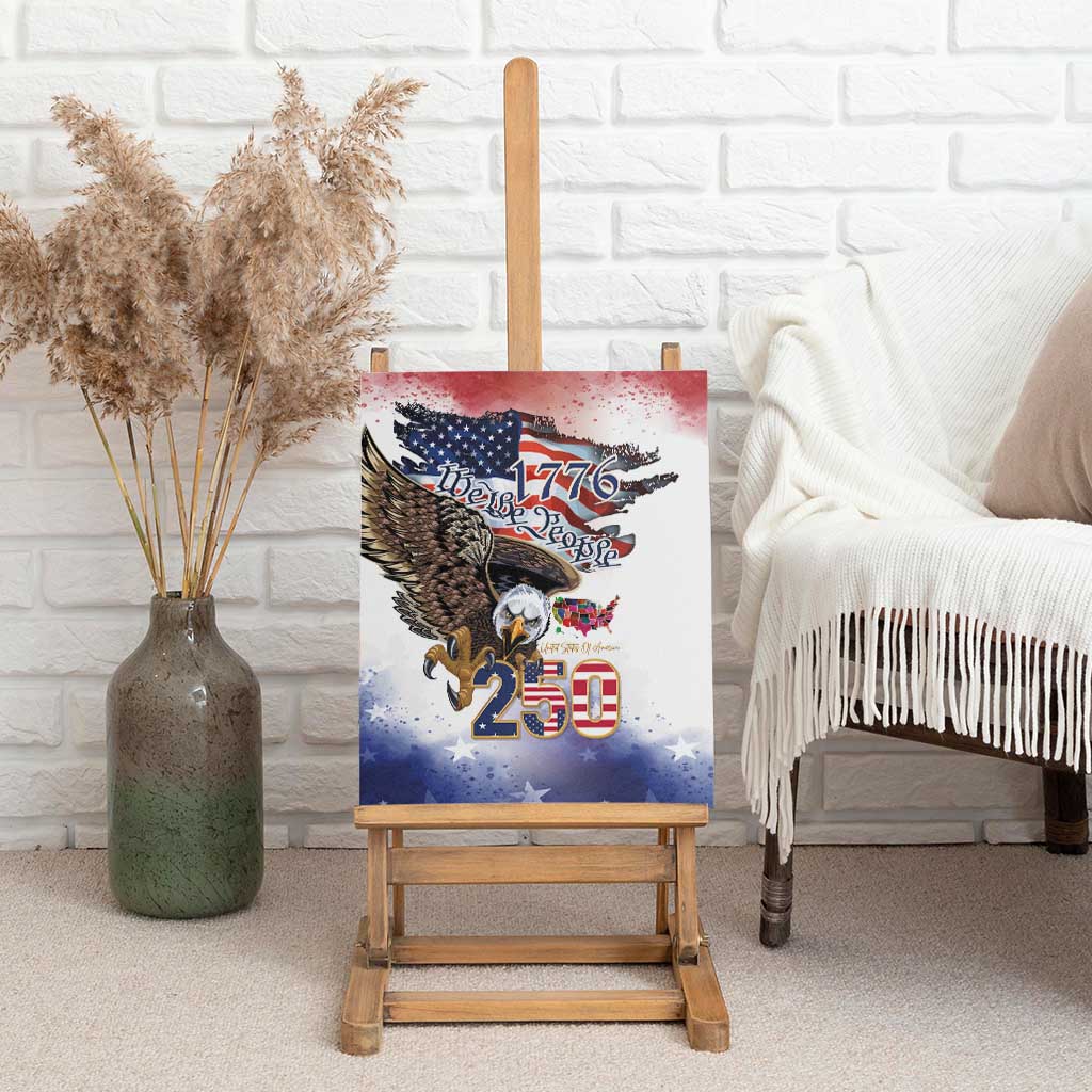 United States of America 250 Canvas Wall Art We The People 1776