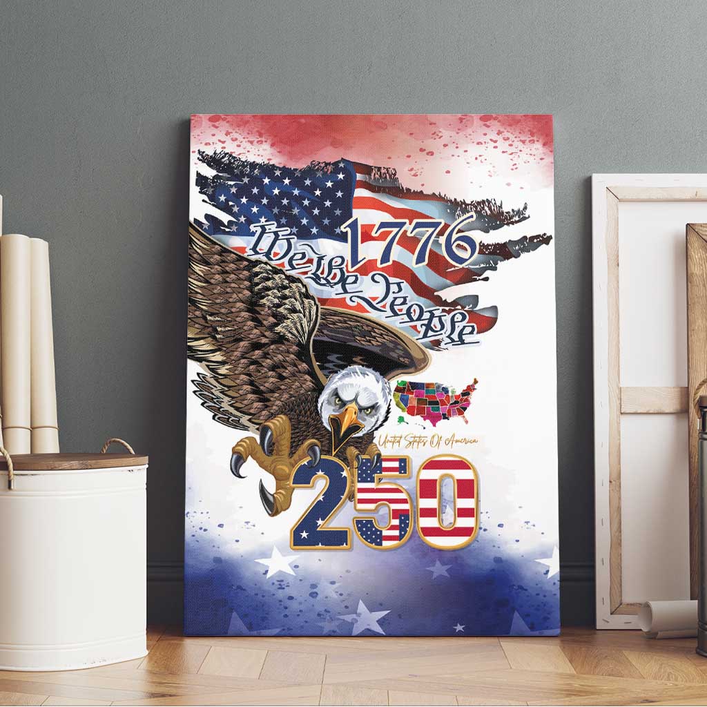 United States of America 250 Canvas Wall Art We The People 1776
