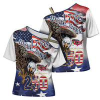 United States of America 250 Cross Shoulder Shirt We The People 1776