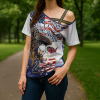 United States of America 250 Cross Shoulder Shirt We The People 1776