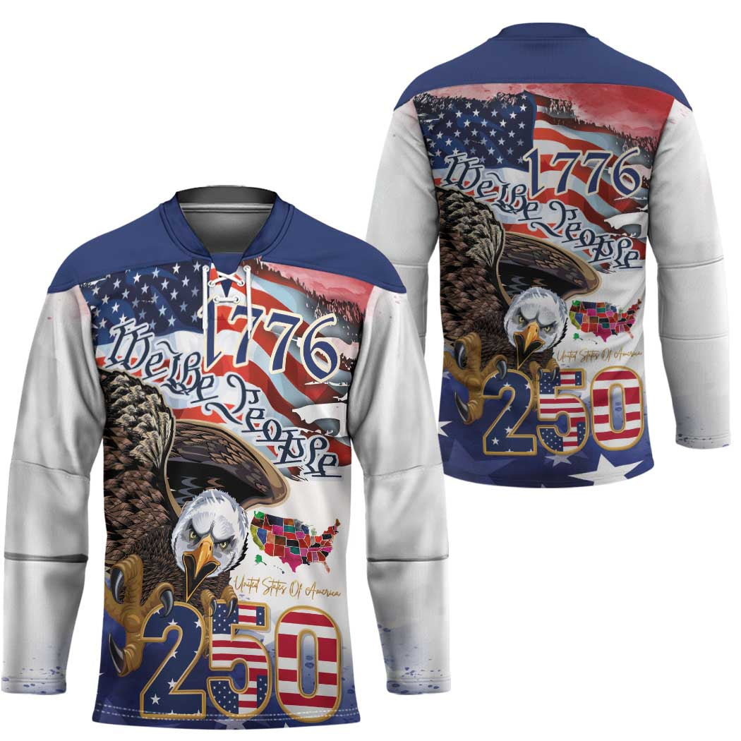 United States of America 250 Hockey Jersey We The People 1776