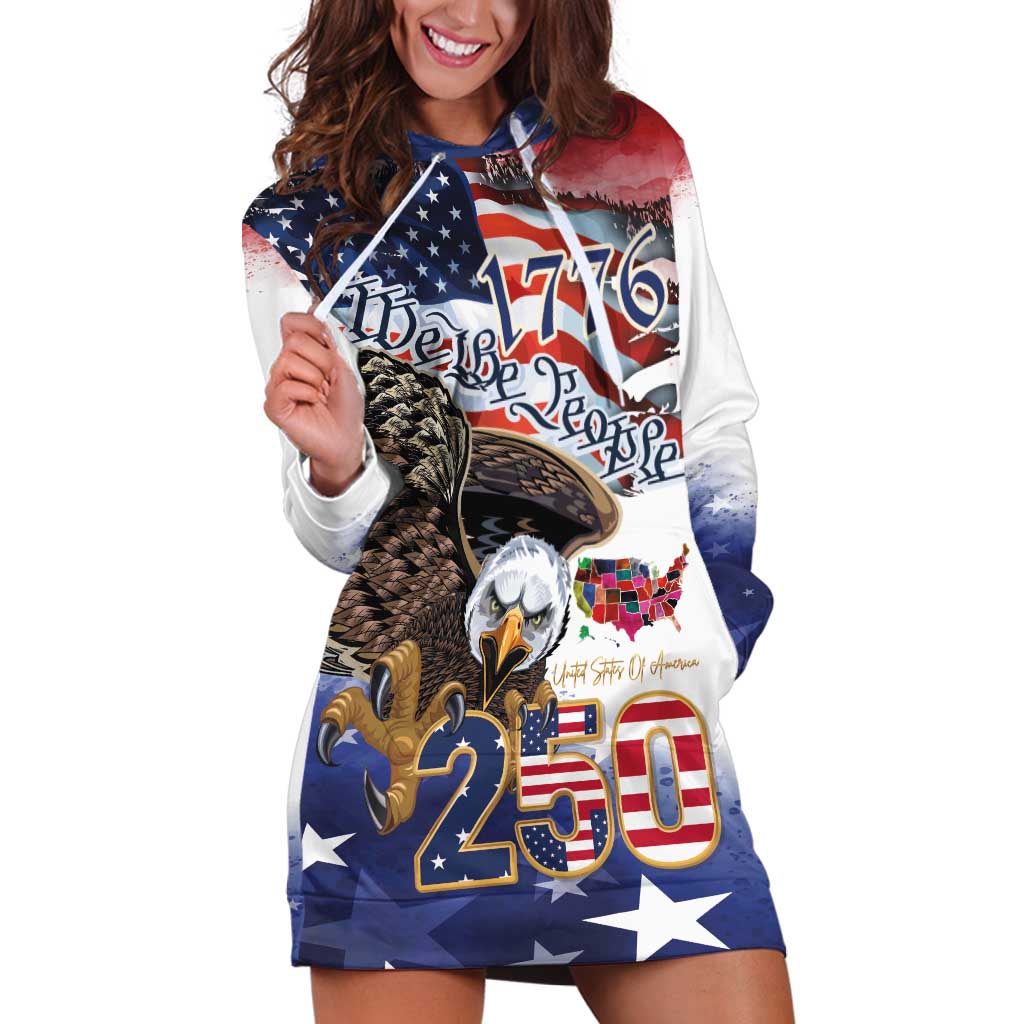 United States of America 250 Hoodie Dress We The People 1776