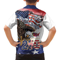 United States of America 250 Kid Hawaiian Shirt We The People 1776
