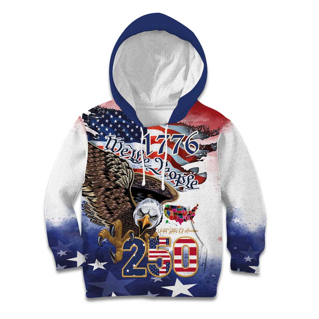 United States of America 250 Kid Hoodie We The People 1776