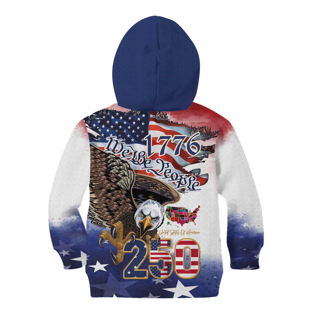 United States of America 250 Kid Hoodie We The People 1776