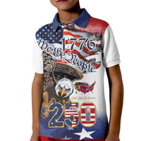 United States of America 250 Kid Polo Shirt We The People 1776