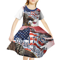 United States of America 250 Kid Short Sleeve Dress We The People 1776