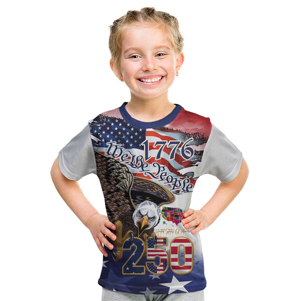 United States of America 250 Kid T Shirt We The People 1776