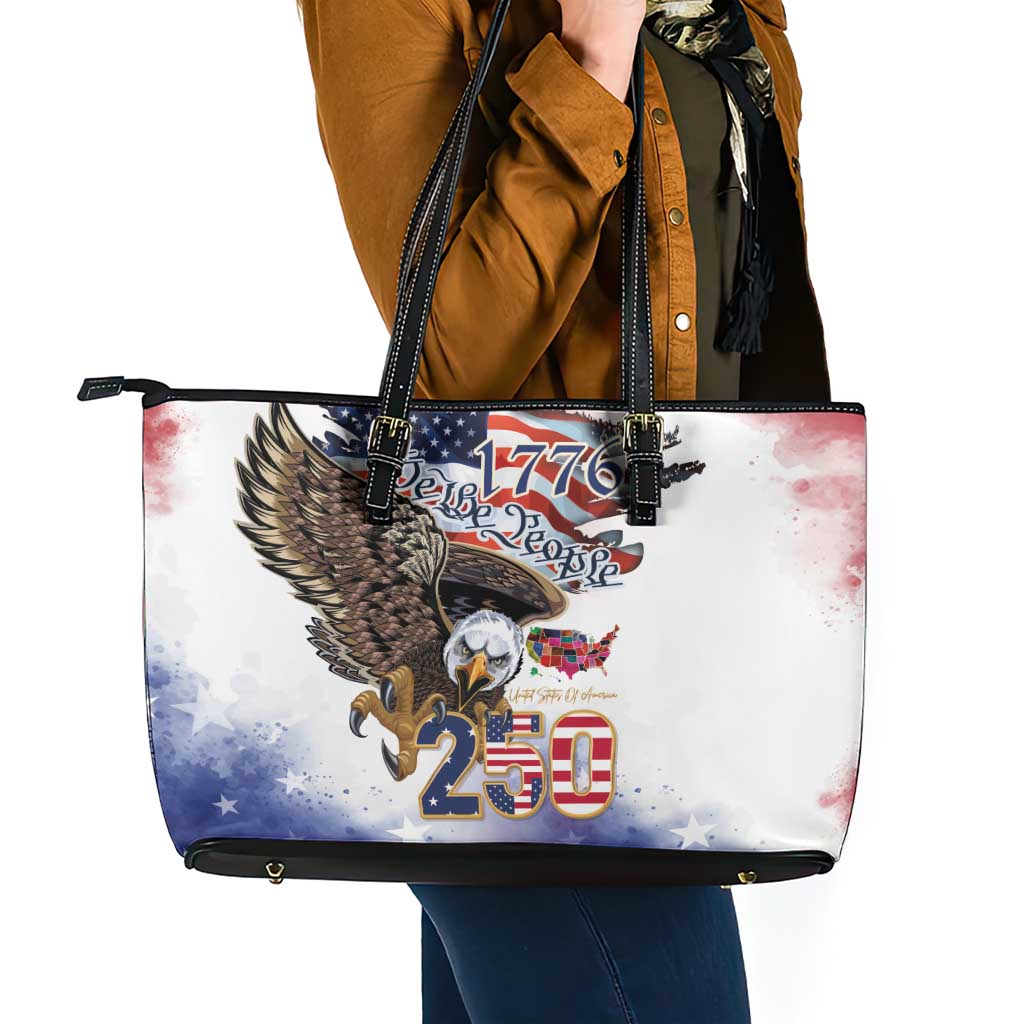 United States of America 250 Leather Tote Bag We The People 1776
