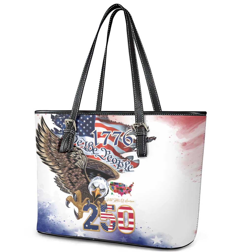United States of America 250 Leather Tote Bag We The People 1776