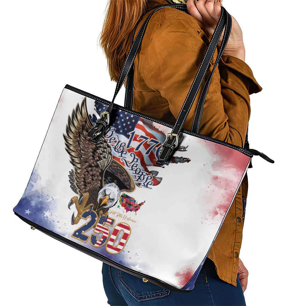United States of America 250 Leather Tote Bag We The People 1776