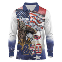 United States of America 250 Long Sleeve Polo Shirt We The People 1776