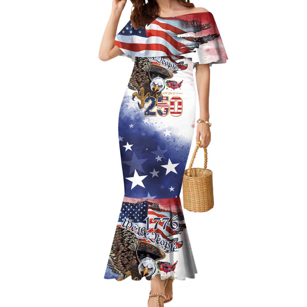 United States of America 250 Mermaid Dress We The People 1776