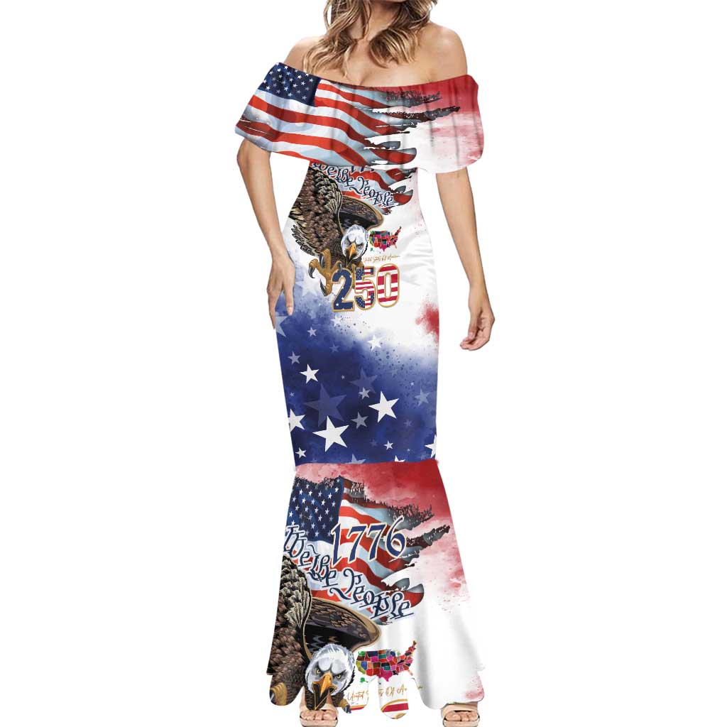 United States of America 250 Mermaid Dress We The People 1776