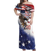 United States of America 250 Off Shoulder Maxi Dress We The People 1776