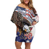United States of America 250 Off Shoulder Short Dress We The People 1776