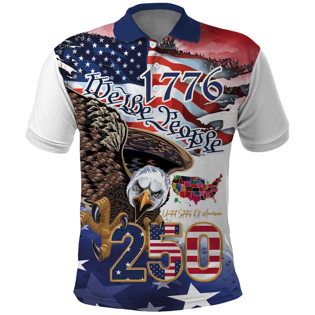 United States of America 250 Polo Shirt We The People 1776