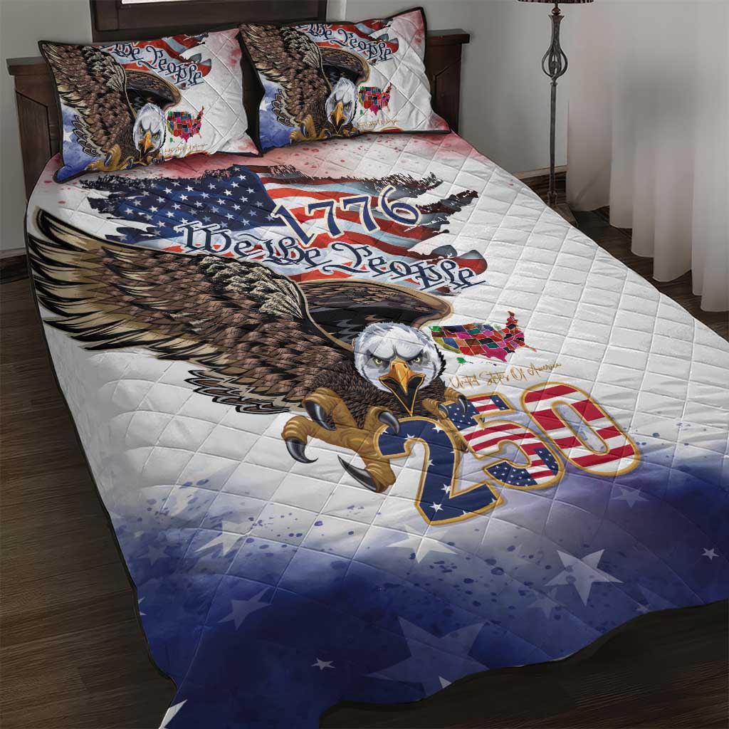 United States of America 250 Quilt Bed Set We The People 1776