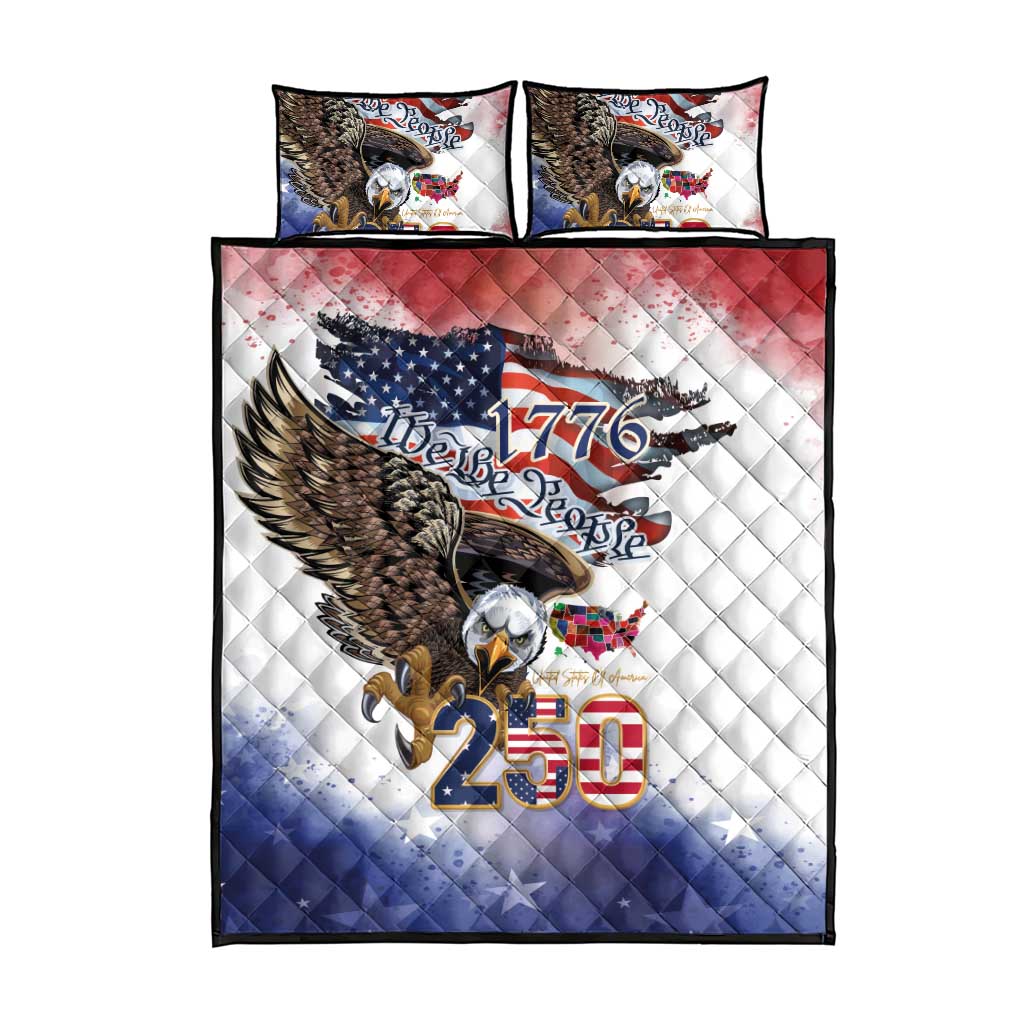United States of America 250 Quilt Bed Set We The People 1776
